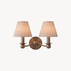 Casper Linen Fabric Wall Sconce