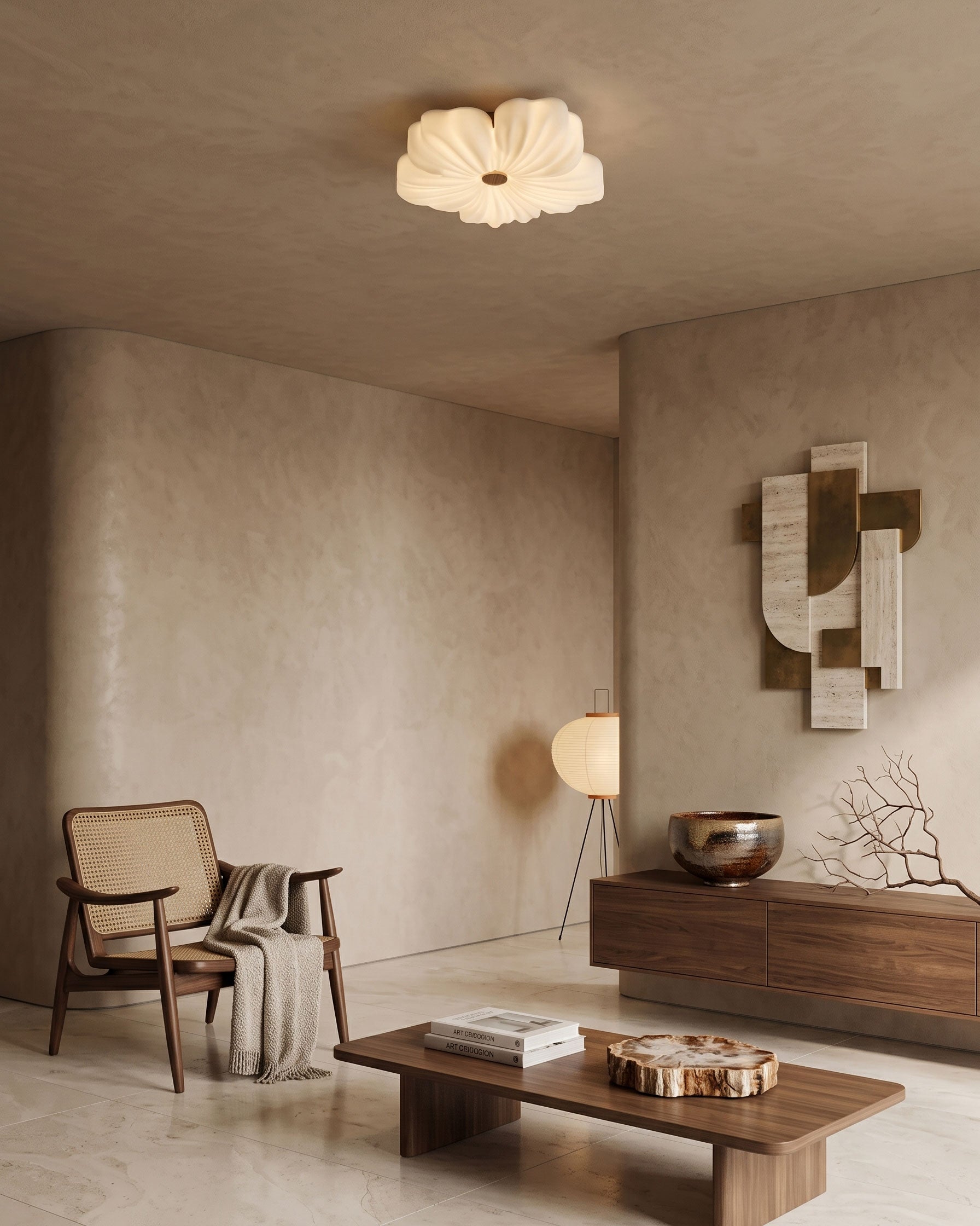 Caspian Flower Flush Mount