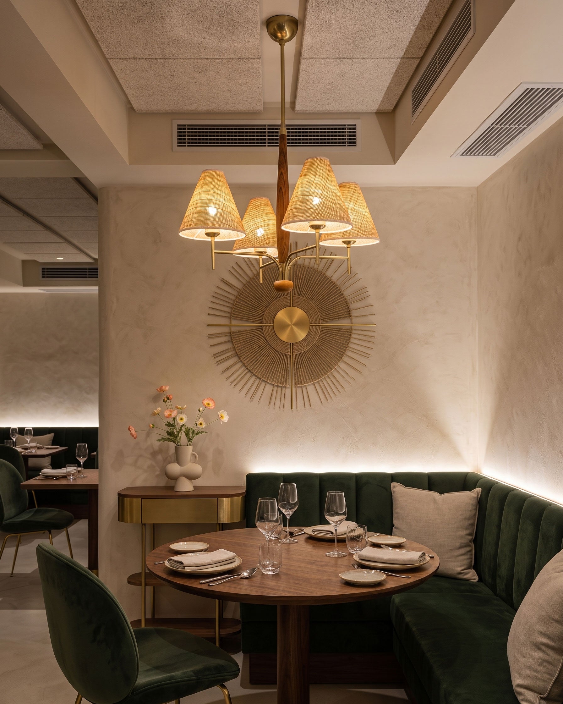 Cassian Warm Minimalist Chandelier
