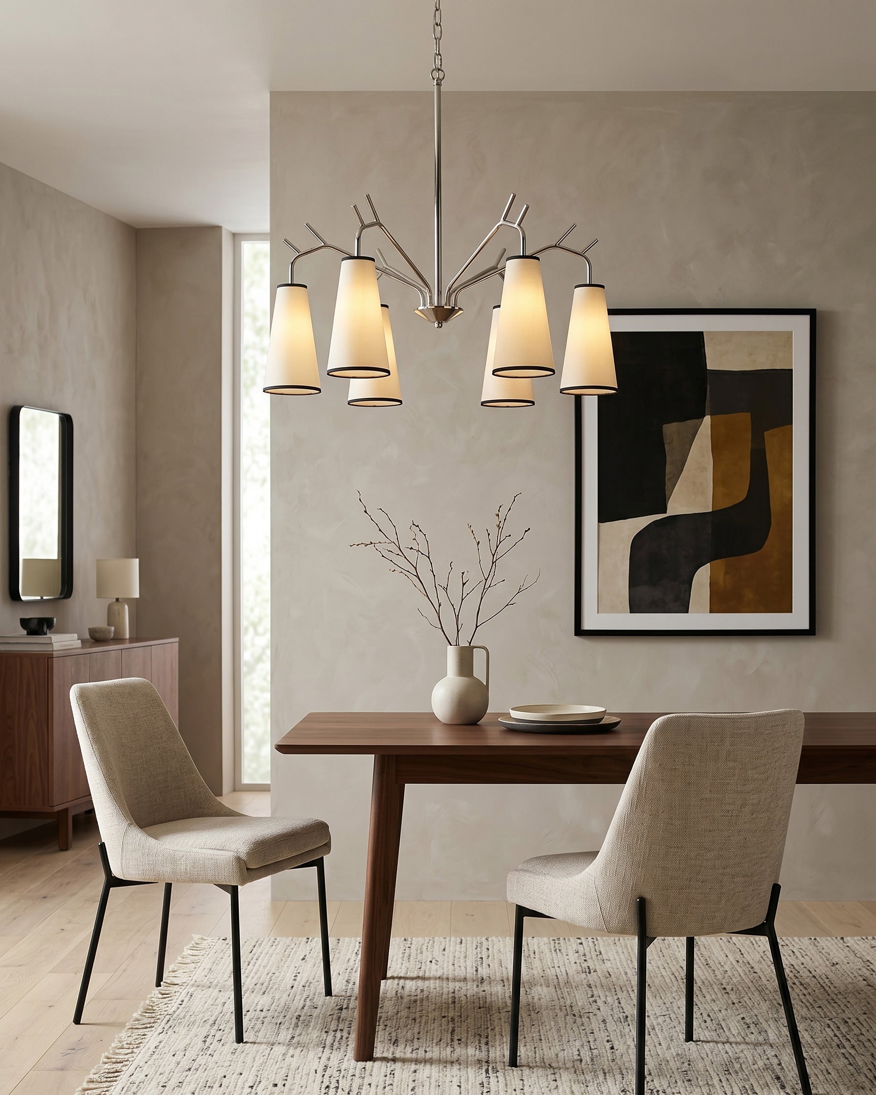 Cervine Branch Fabric Chandelier