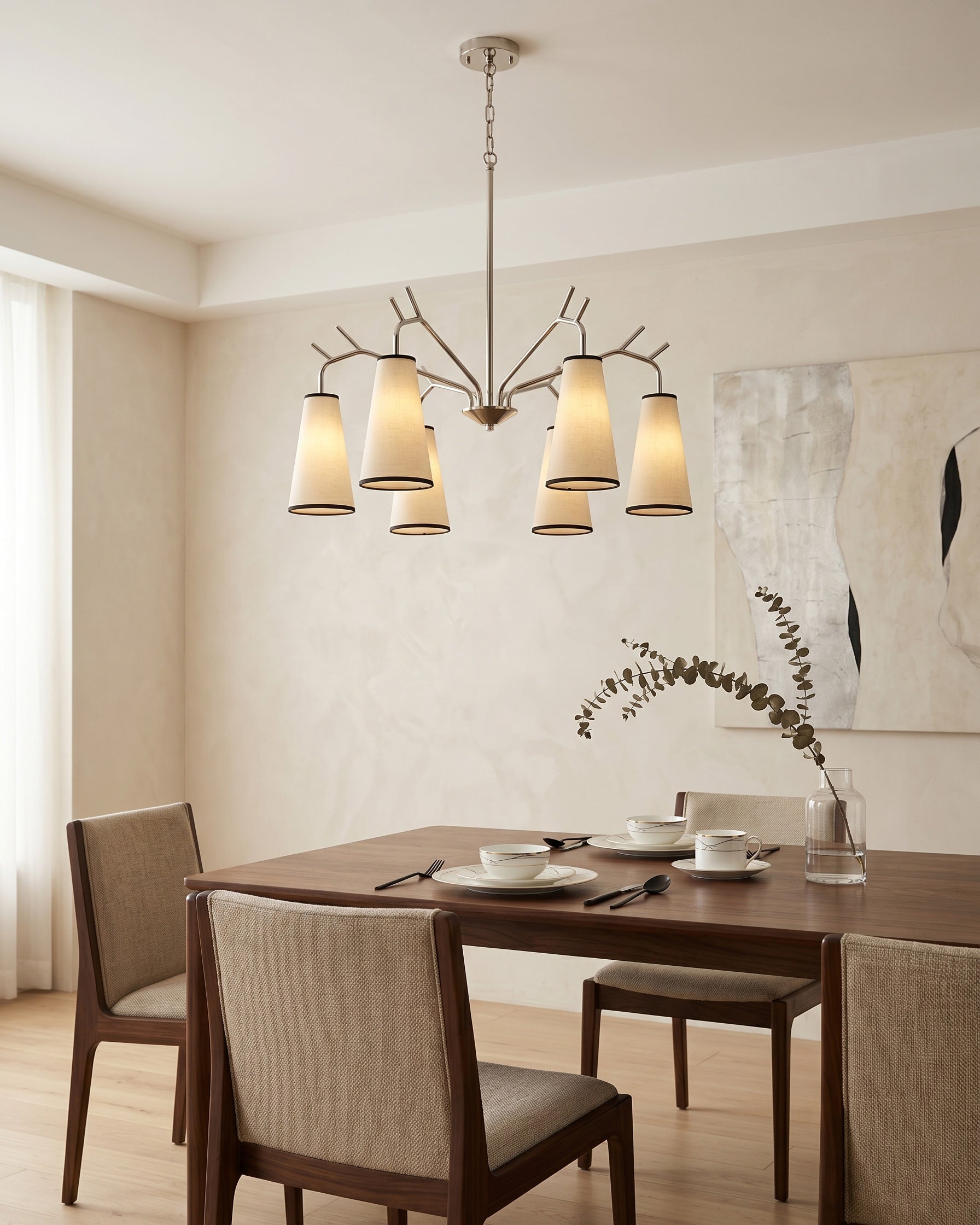 Cervine Branch Fabric Chandelier