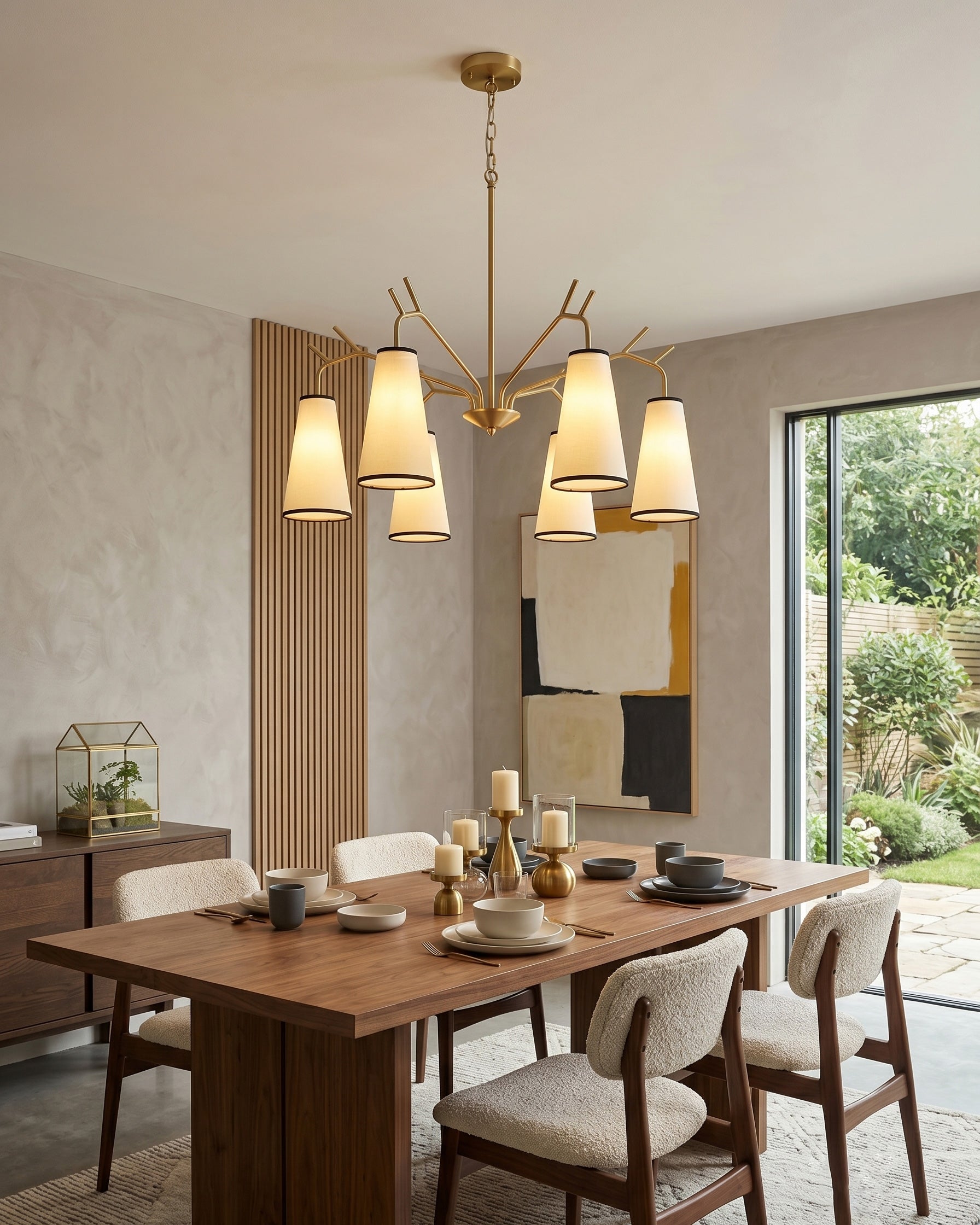 Cervine Branch Fabric Chandelier