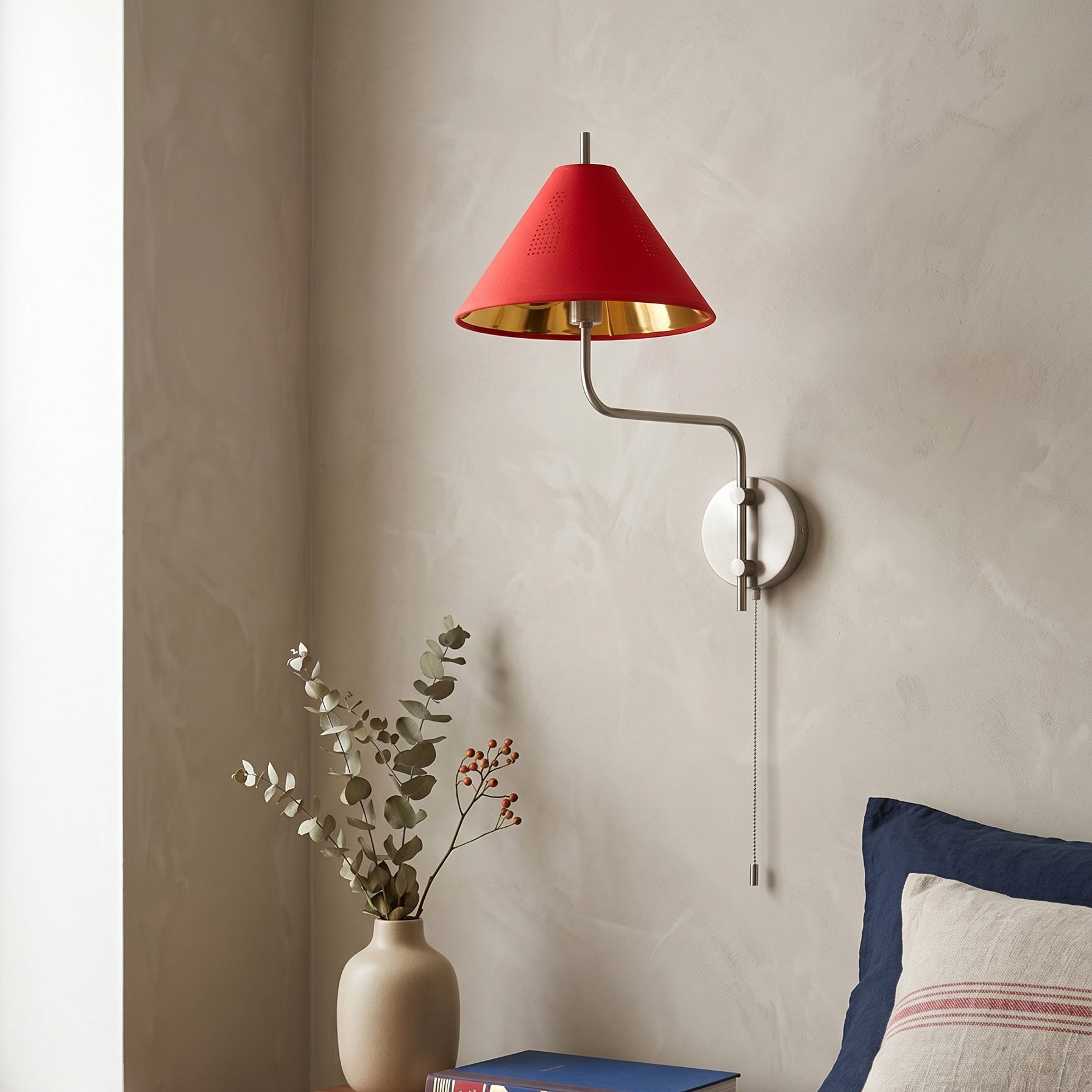 Cleo Red Wall Sconce