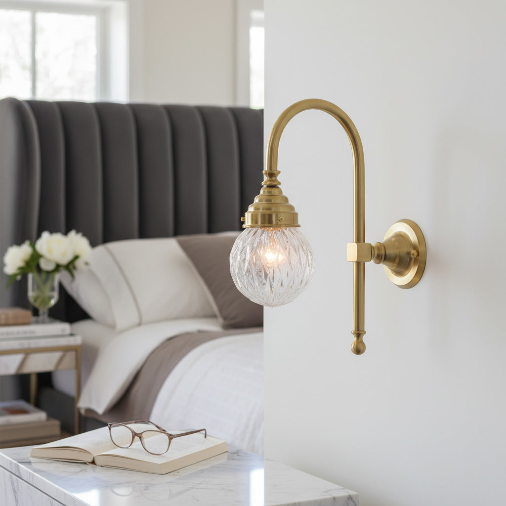 Colette Curved Arm Wall Sconce