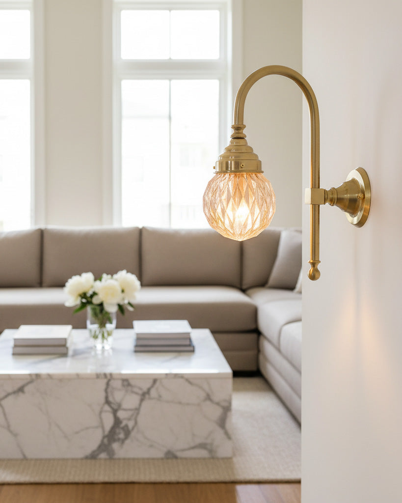 Colette Curved Arm Wall Sconce