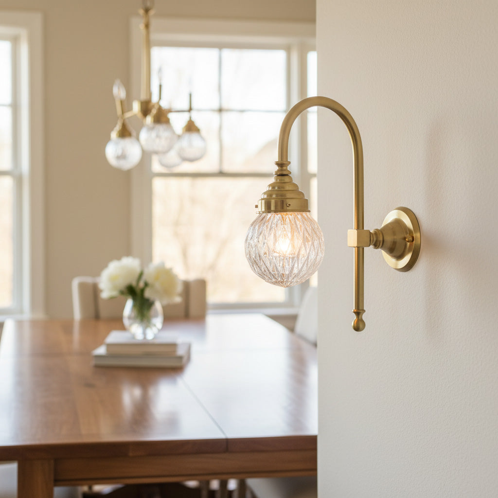 Colette Curved Arm Wall Sconce