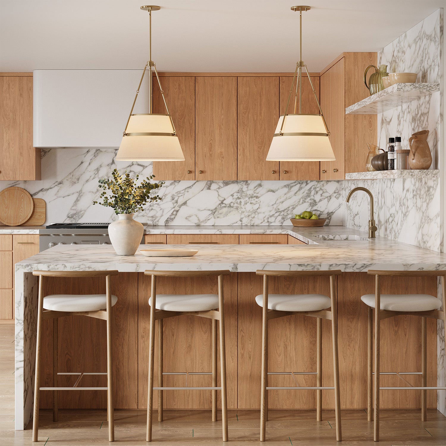 Collier Fabric Pendant Light