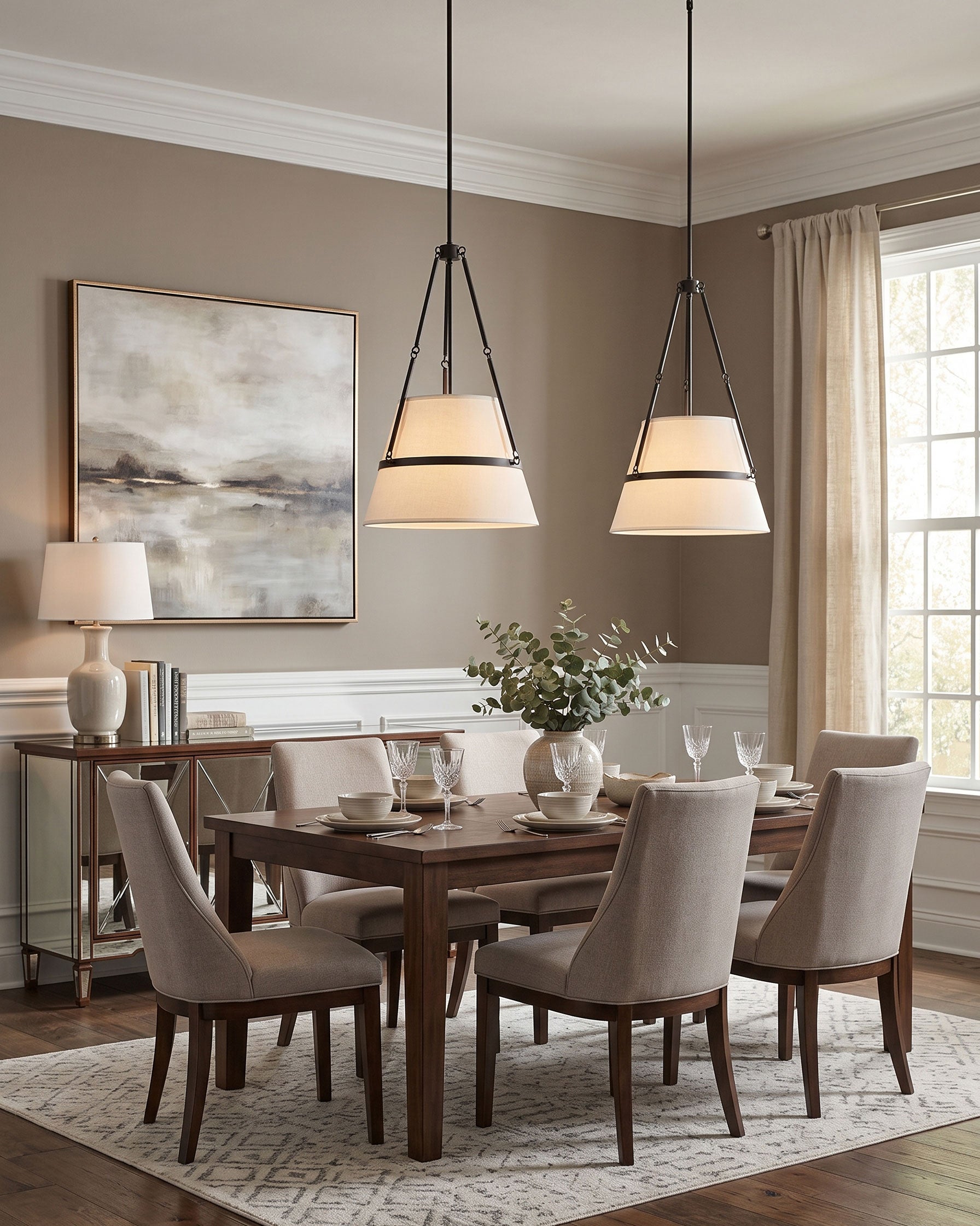 Collier Fabric Pendant Light