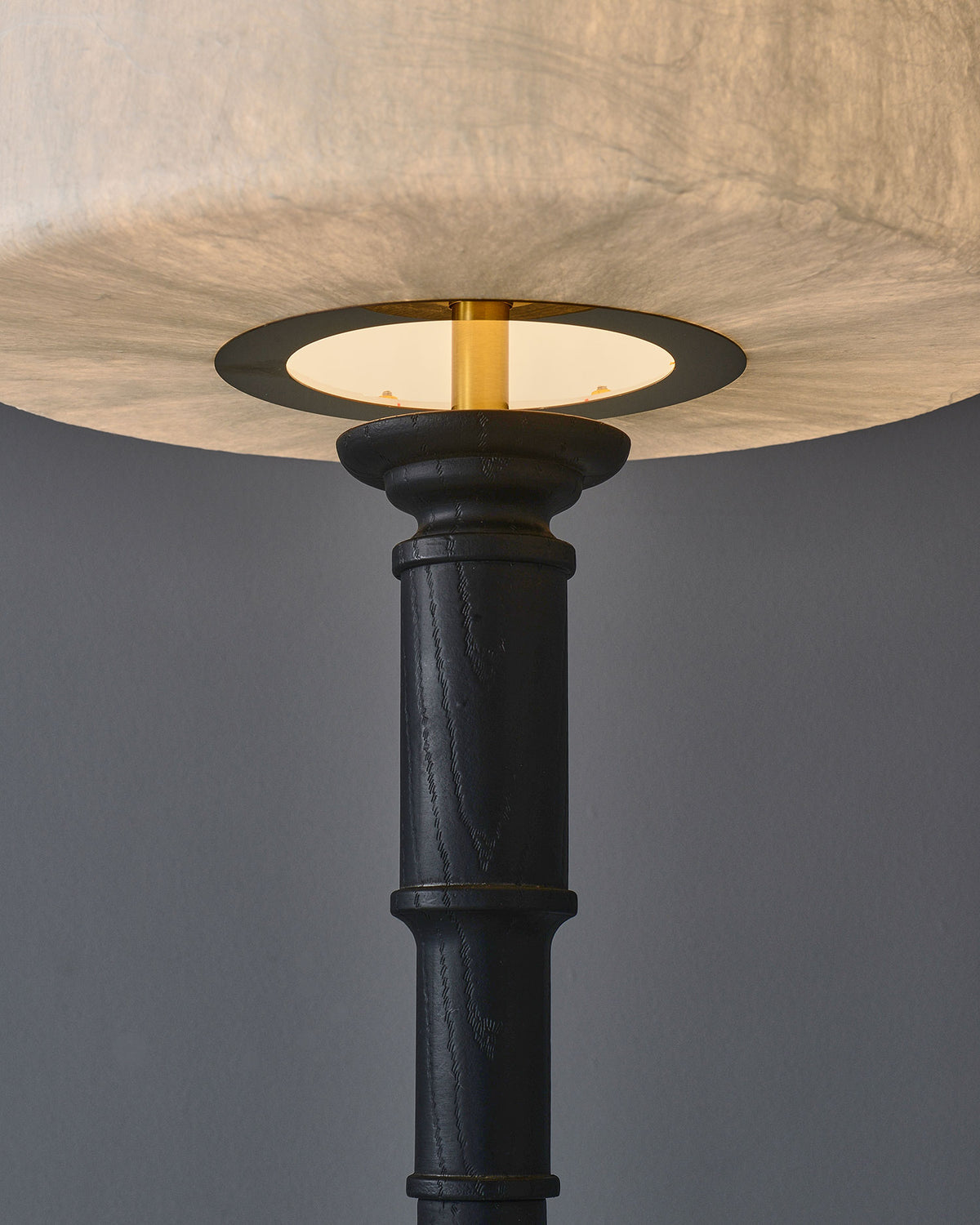 Colter Carved Wood Floor Lamp