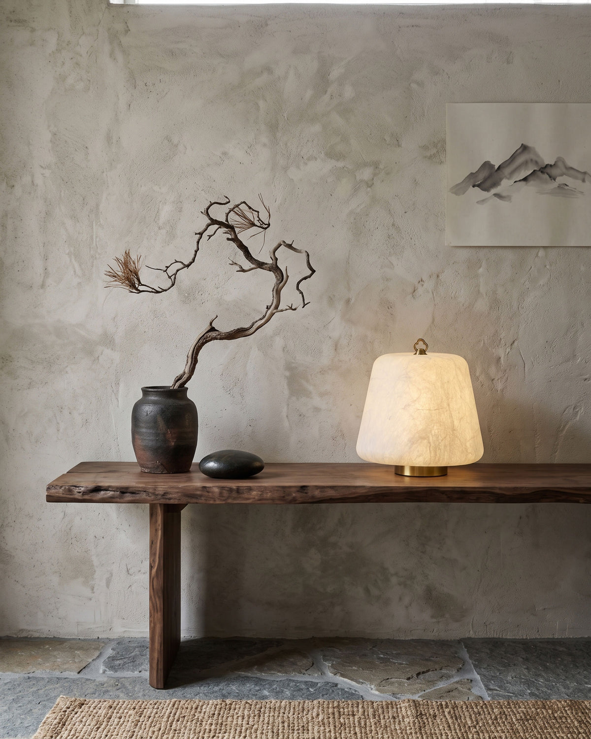 Conall Silk Shade Table Lamp