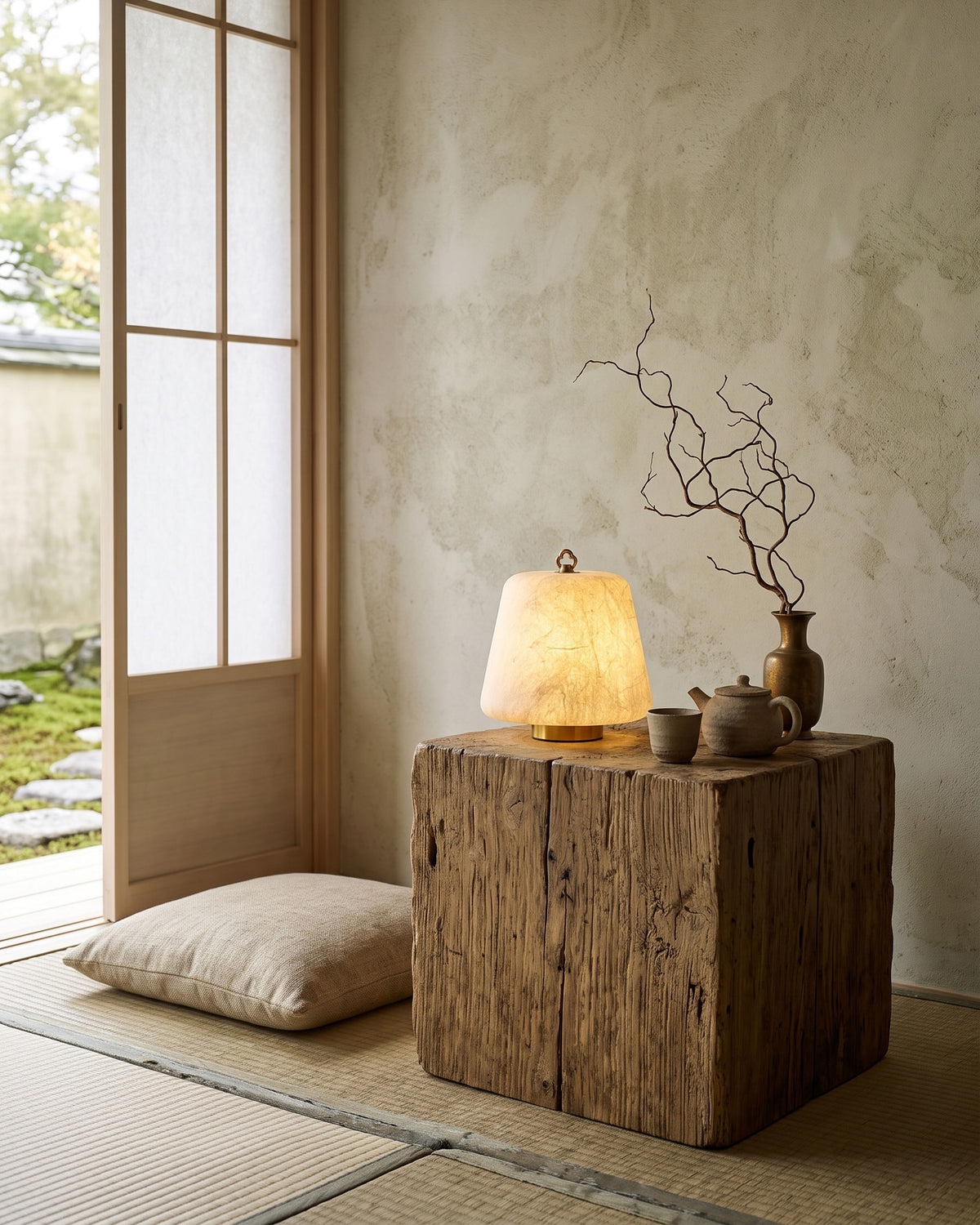 Conall Silk Shade Table Lamp