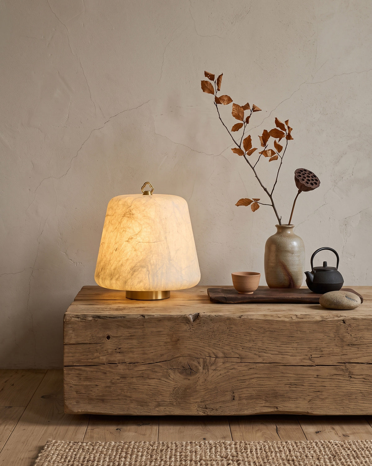 Conall Silk Shade Table Lamp