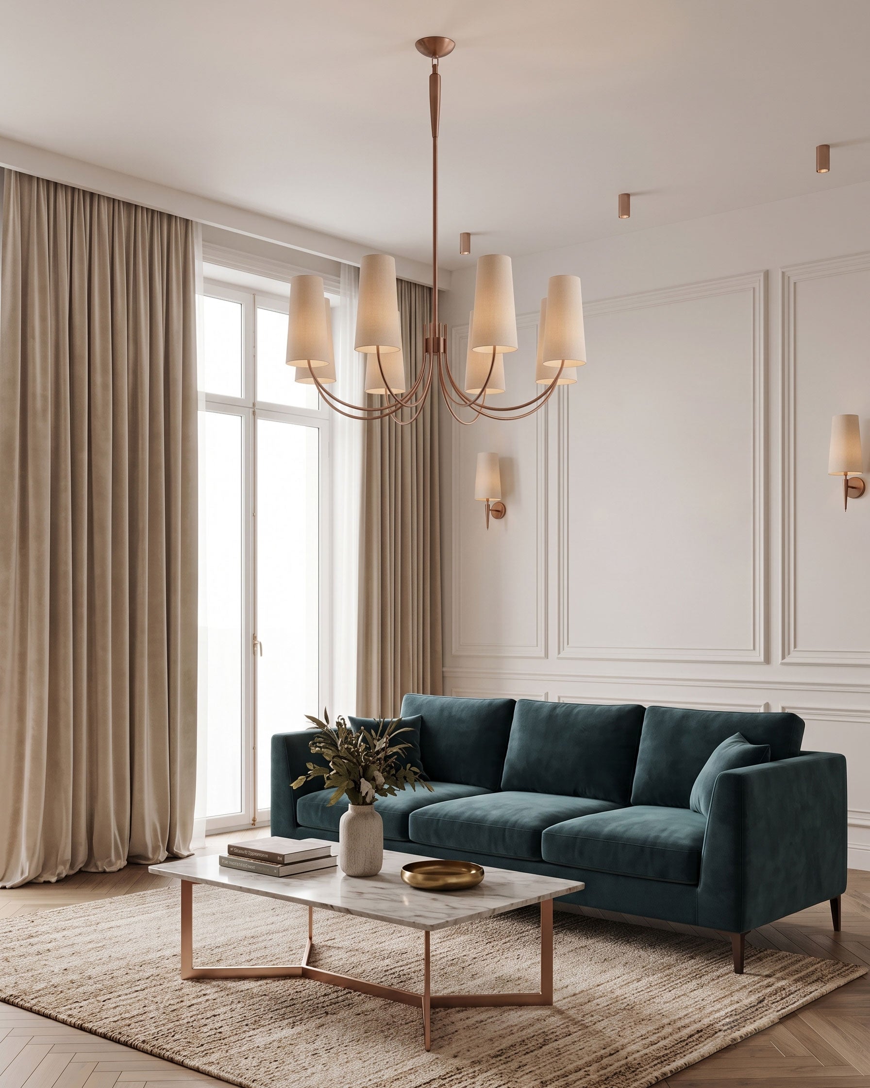 Conrad Tapered Shade Chandelier
