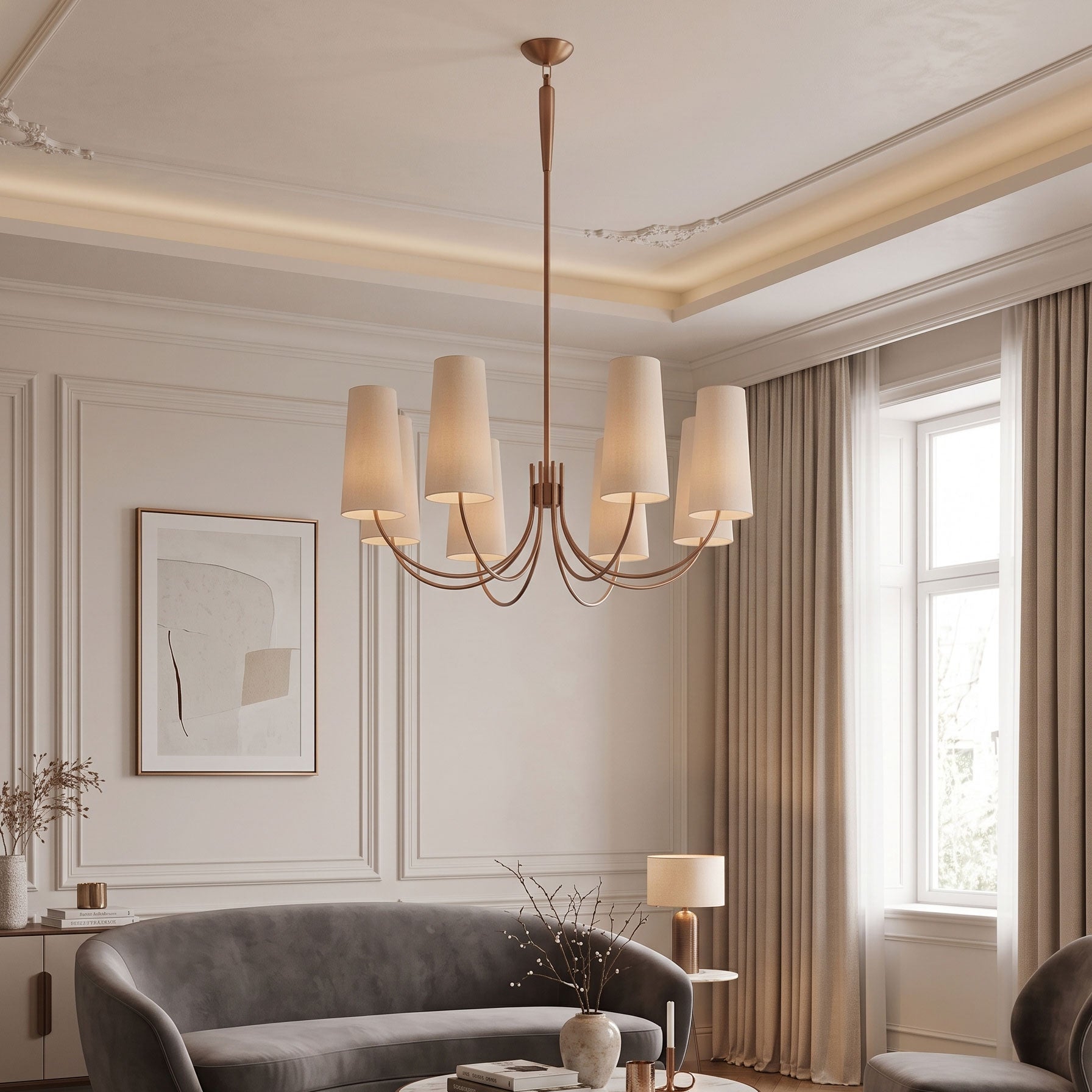 Conrad Tapered Shade Chandelier