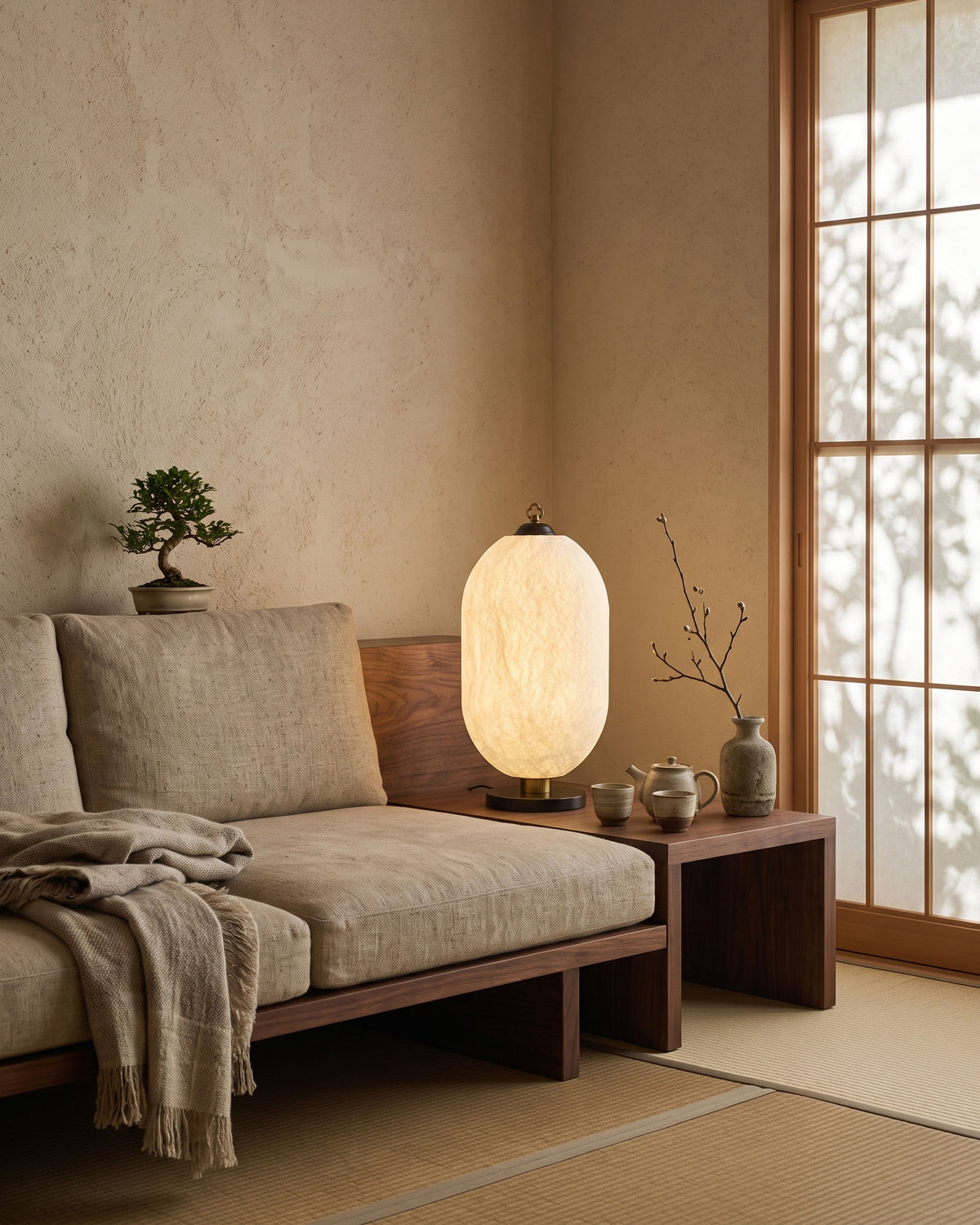 Constantine Natural Silk Table Lamp