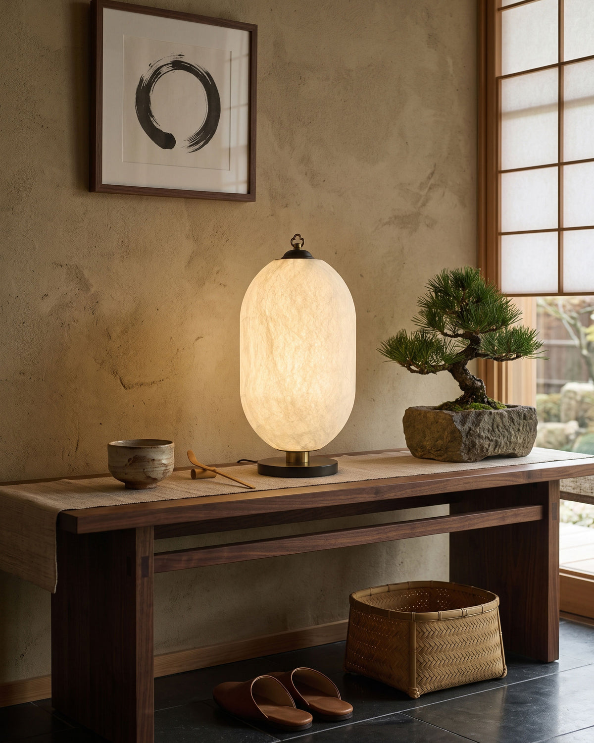 Constantine Natural Silk Table Lamp