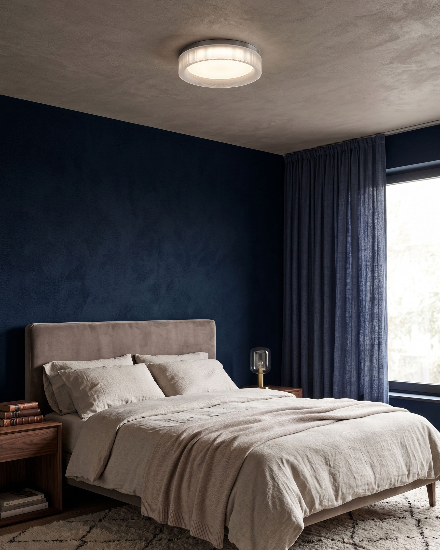 Corinna Reeded Semi-Flush Mount