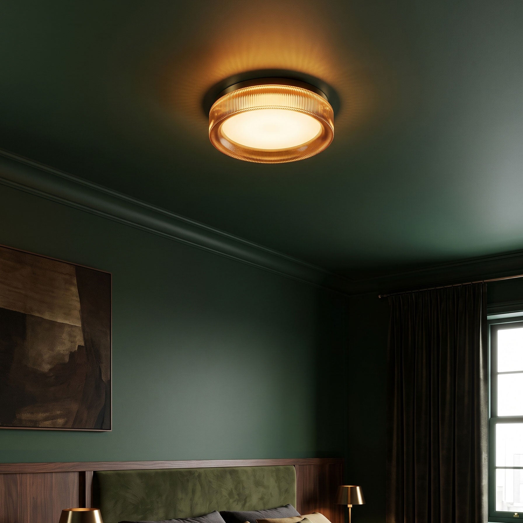 Corinna Reeded Semi-Flush Mount