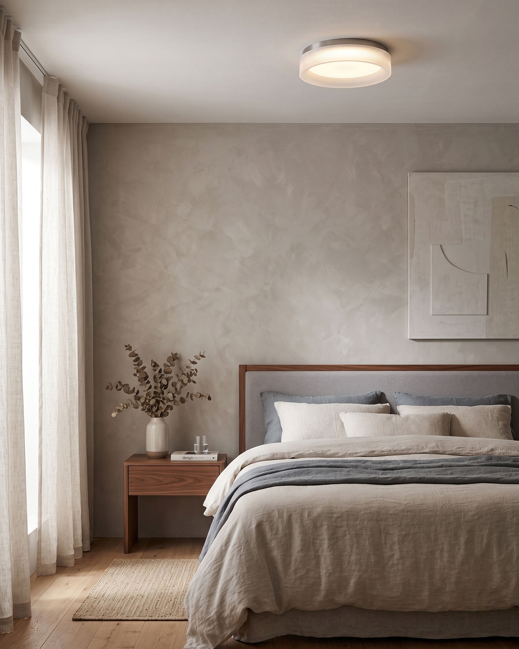 Corinna Reeded Semi-Flush Mount