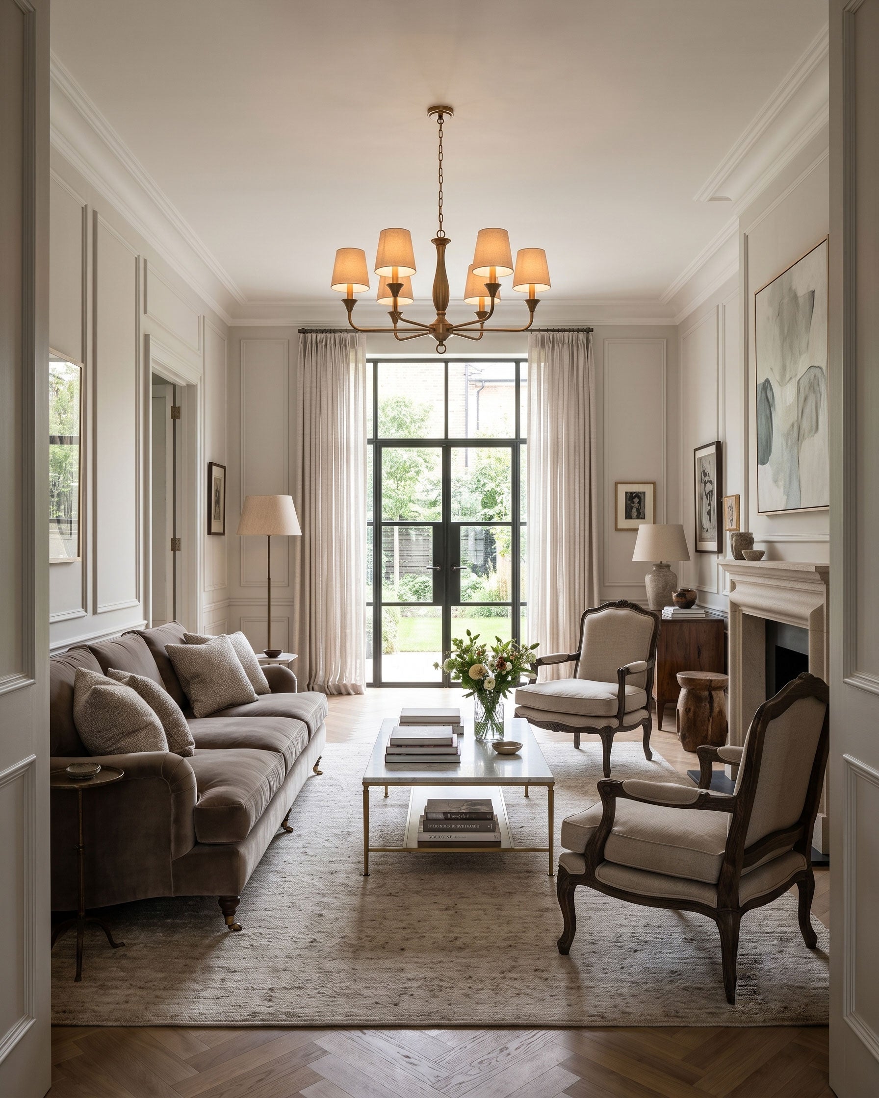 Corinne Classic Brass Chandelier