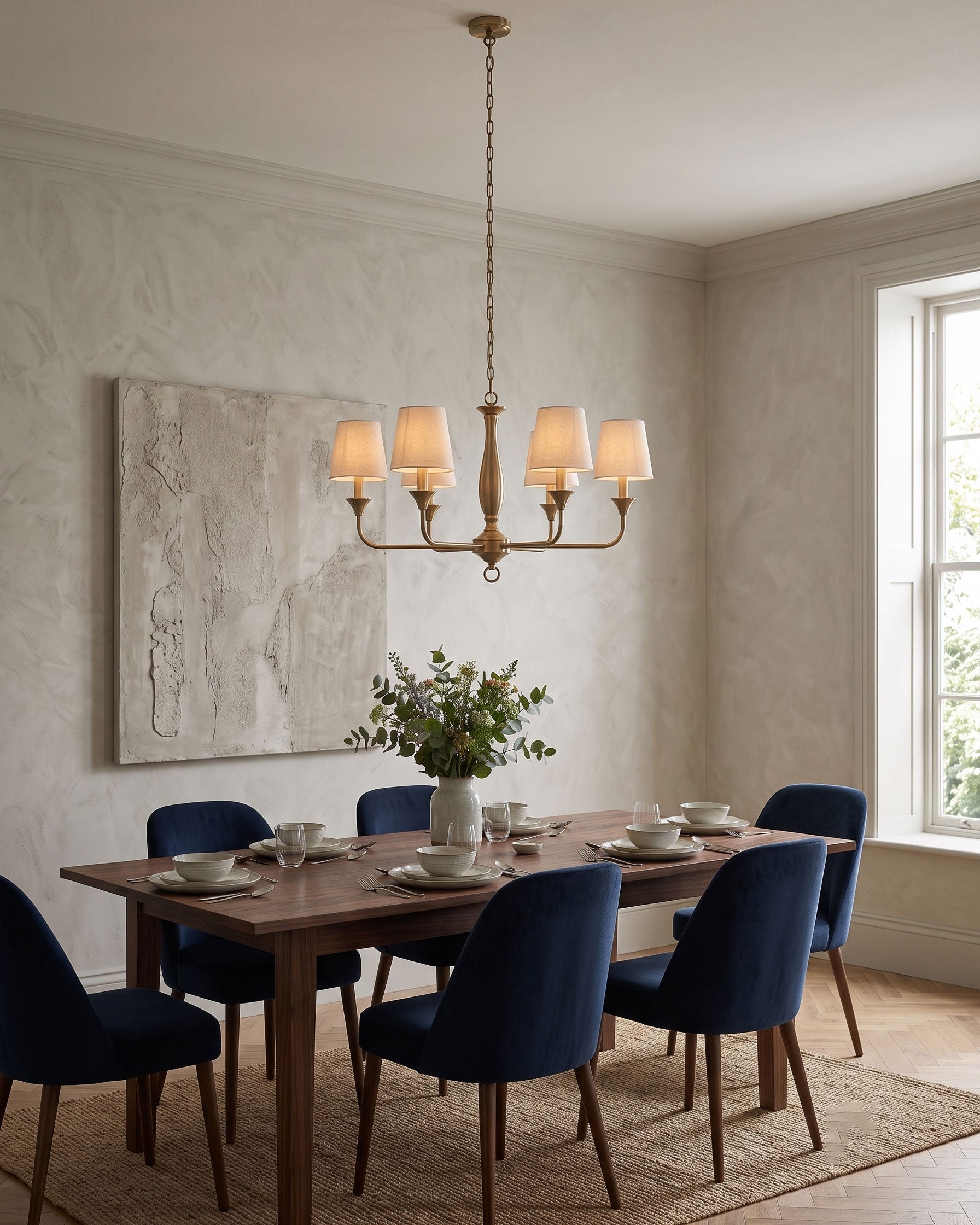 Corinne Classic Brass Chandelier