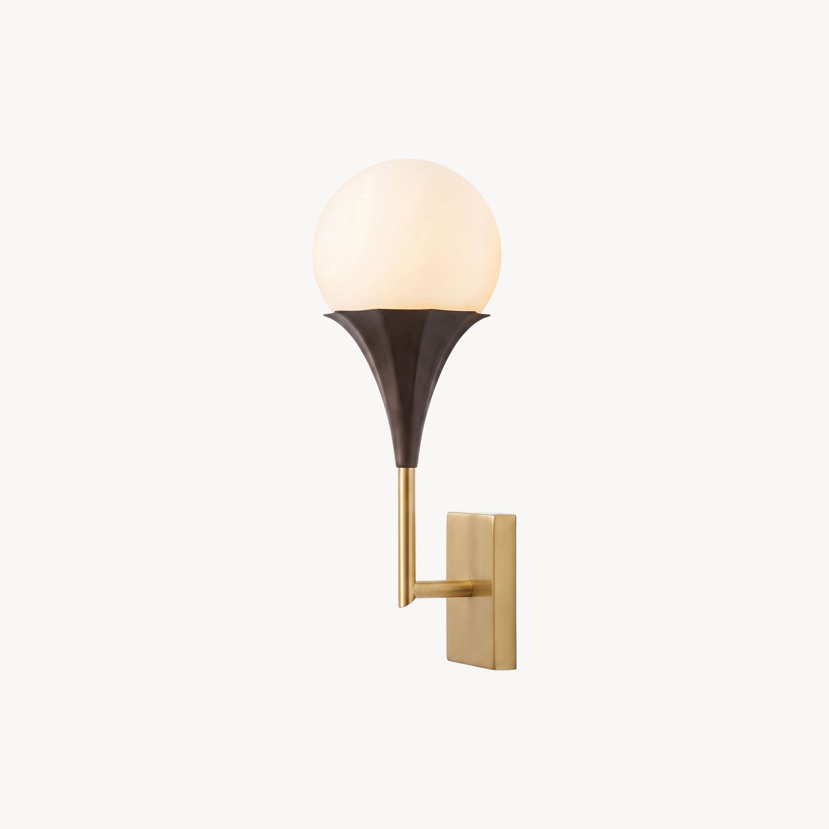 Corliss Opal Globe Wall Sconce