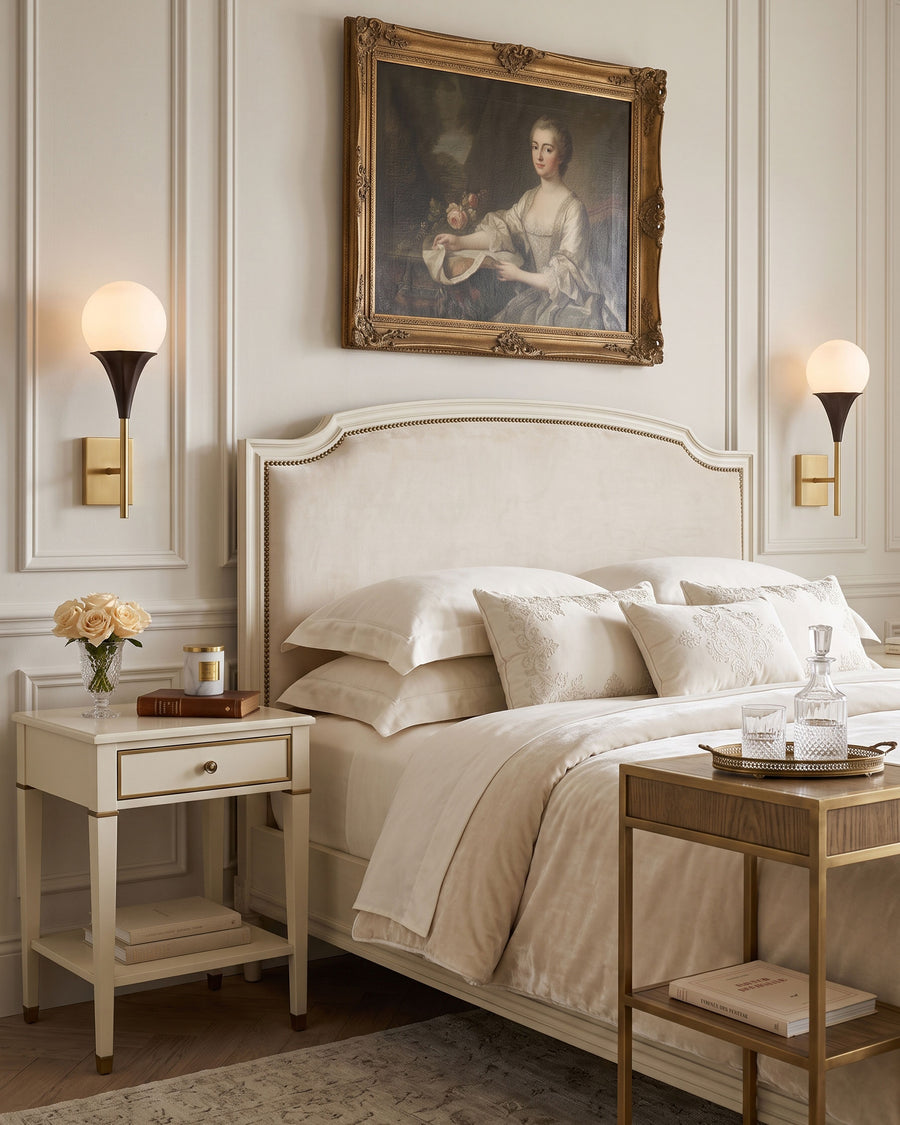 Corliss Opal Globe Wall Sconce – detail 4