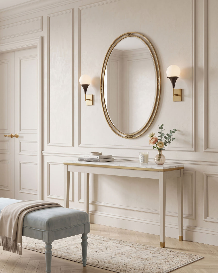 Corliss Opal Globe Wall Sconce – detail 6