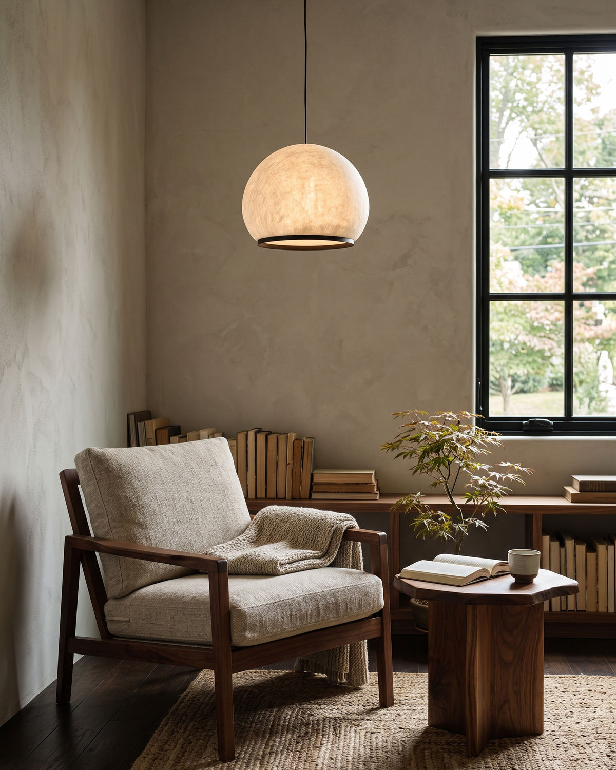Cosimo Mulberry Silk Pendant Light