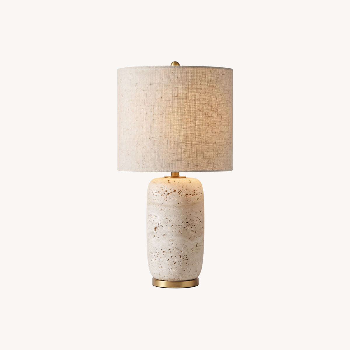 Creed Travertine Table Lamp