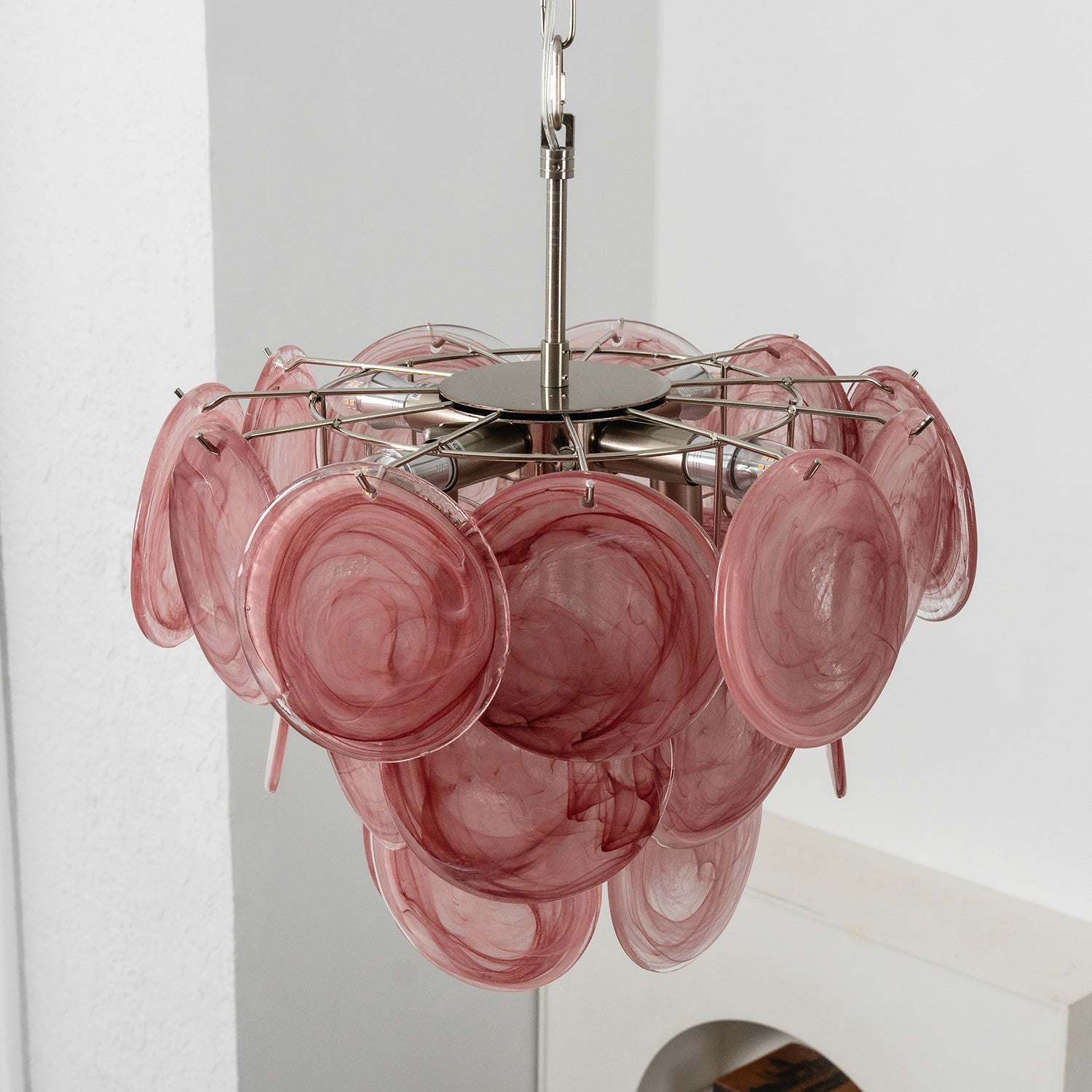 Cressida Glass Disk Chandelier
