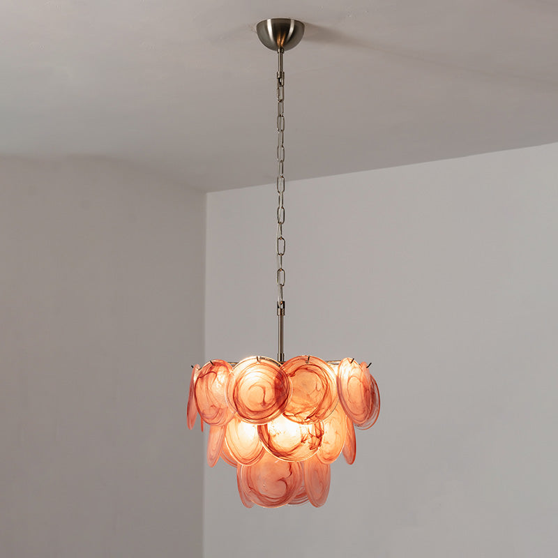 Cressida Glass Disk Chandelier
