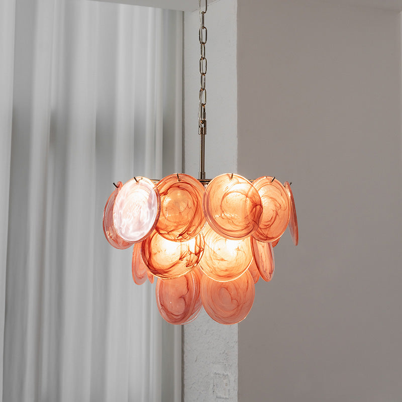 Cressida Glass Disk Chandelier