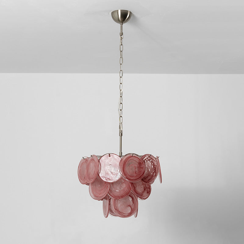 Cressida Glass Disk Chandelier