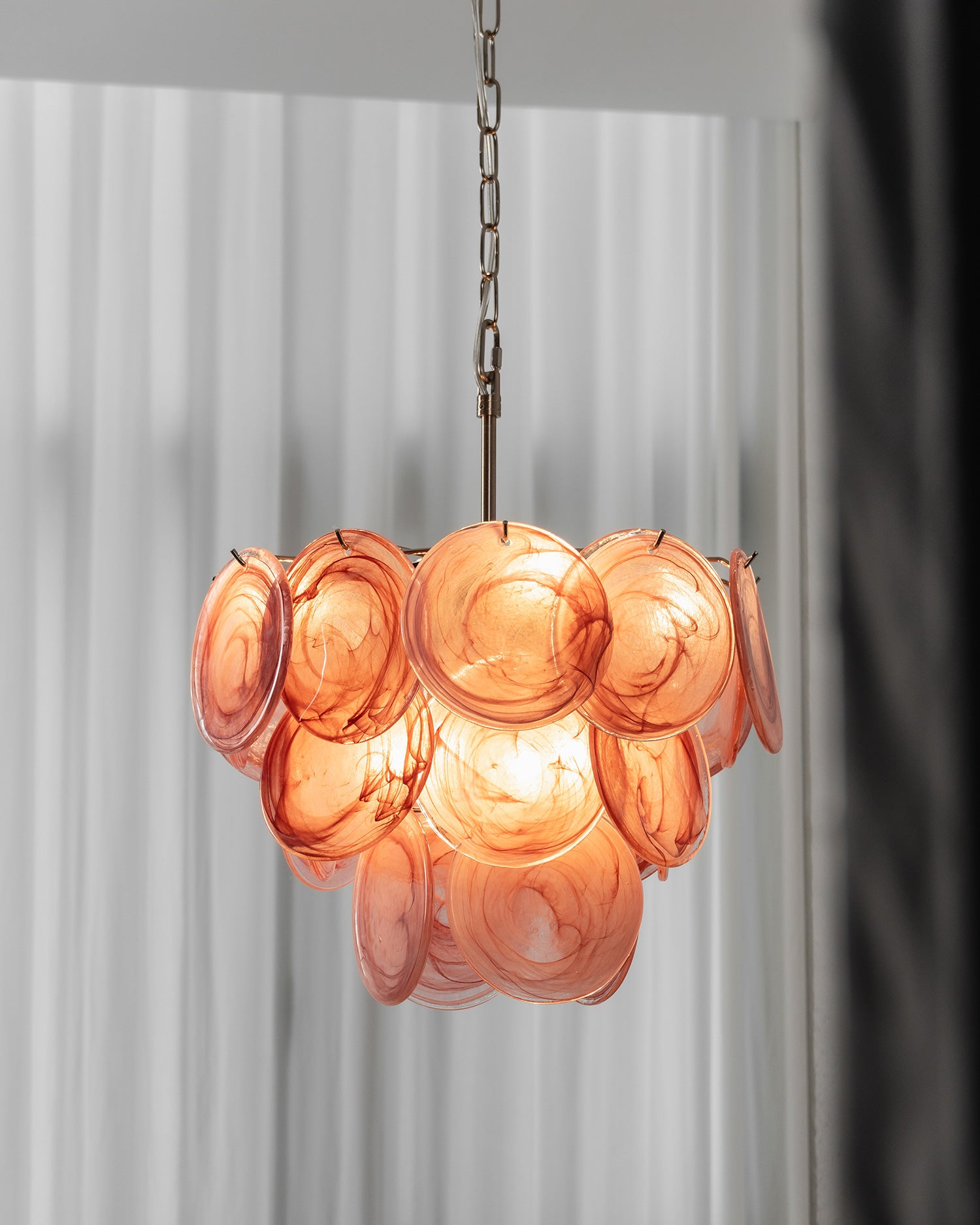 Cressida Glass Disk Chandelier