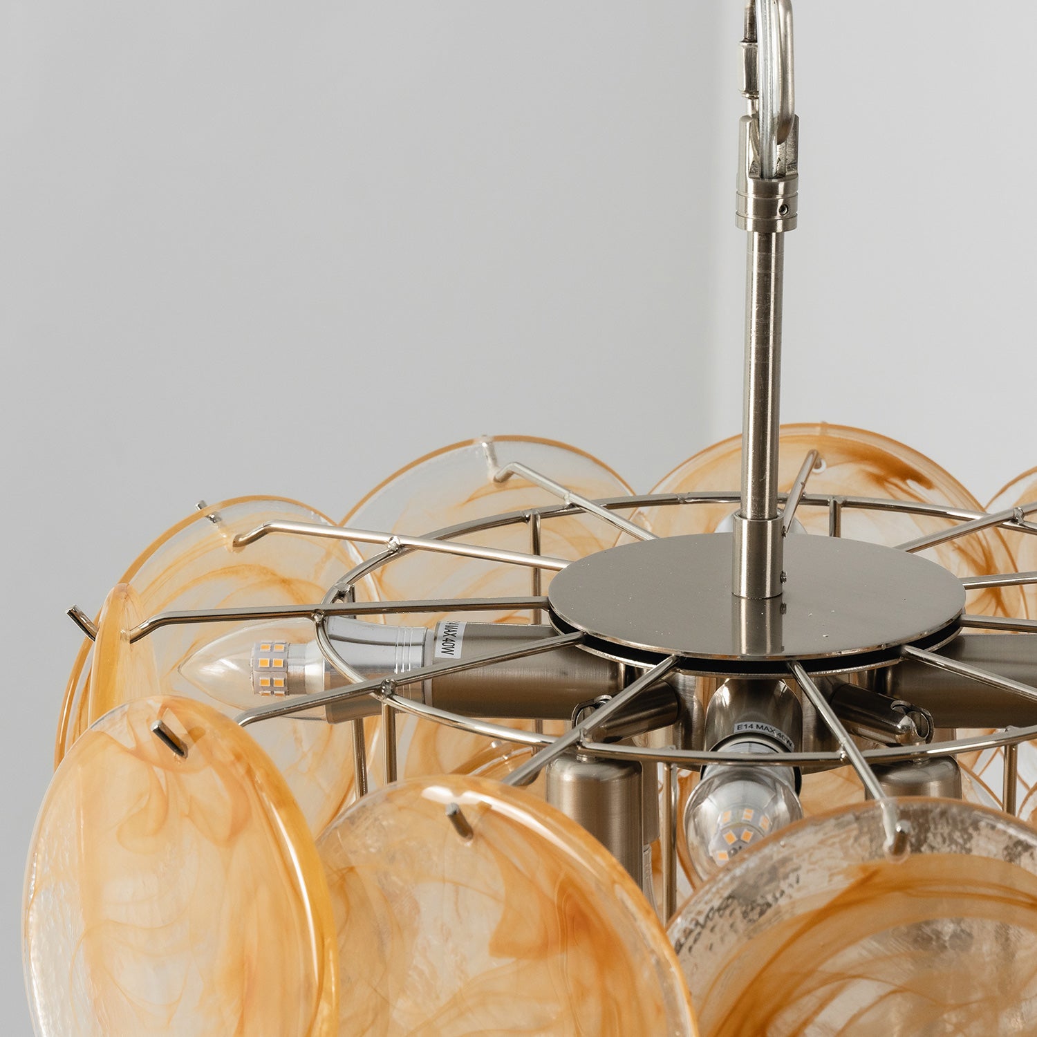 Cressida Glass Disk Chandelier