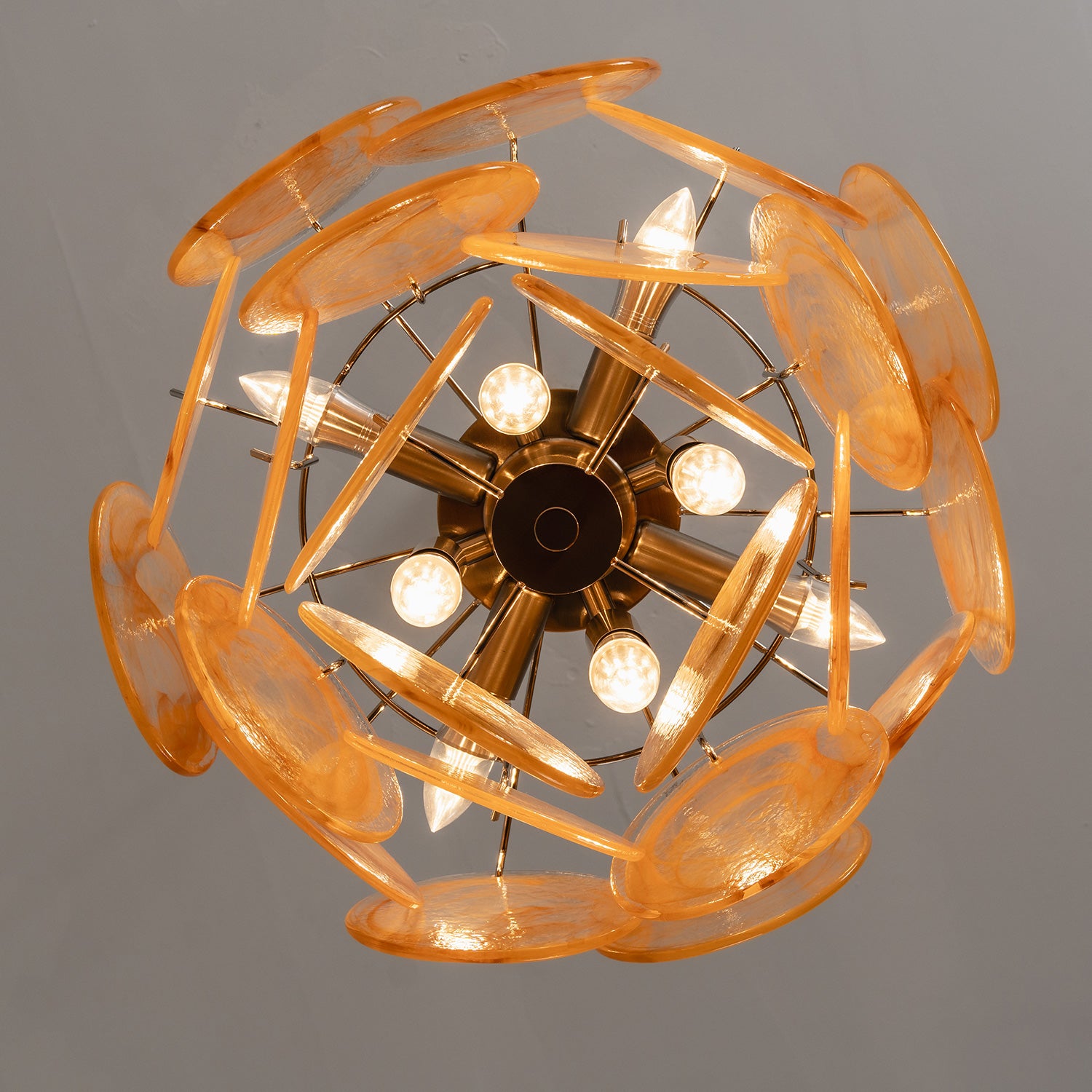 Cressida Glass Disk Chandelier