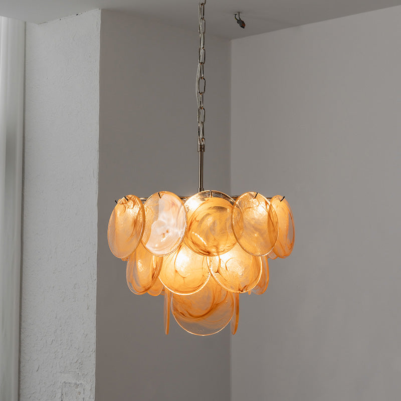 Cressida Glass Disk Chandelier
