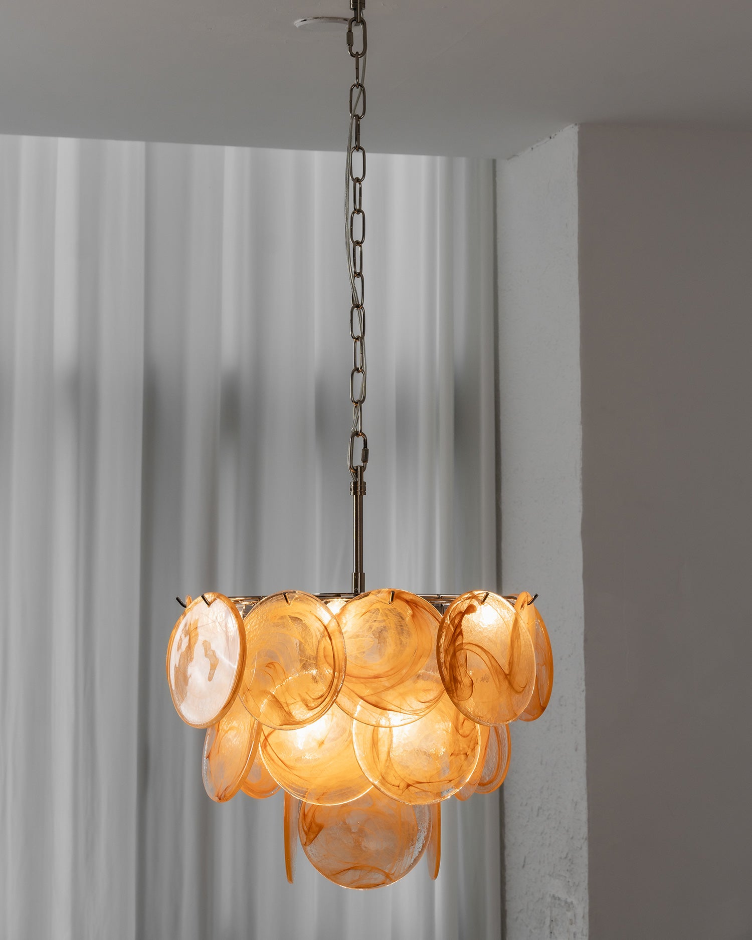 Cressida Glass Disk Chandelier