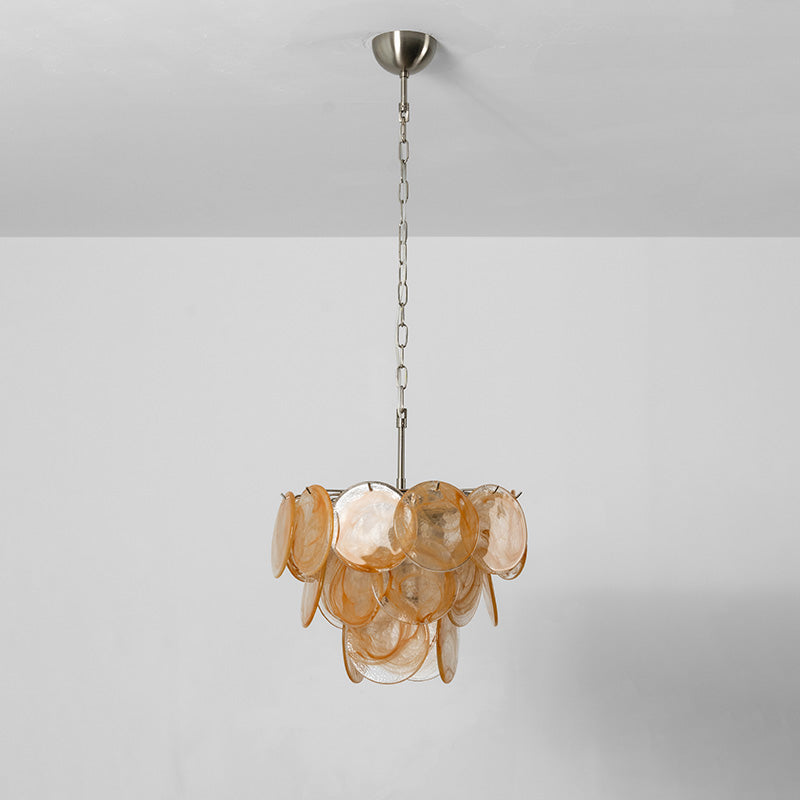 Cressida Glass Disk Chandelier