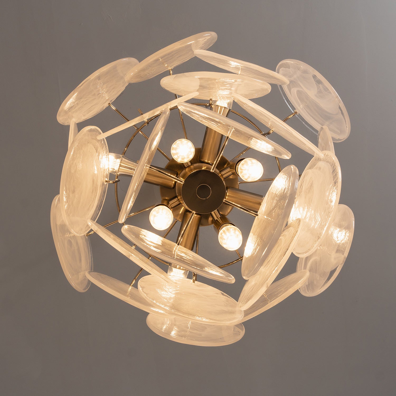 Cressida Glass Disk Chandelier
