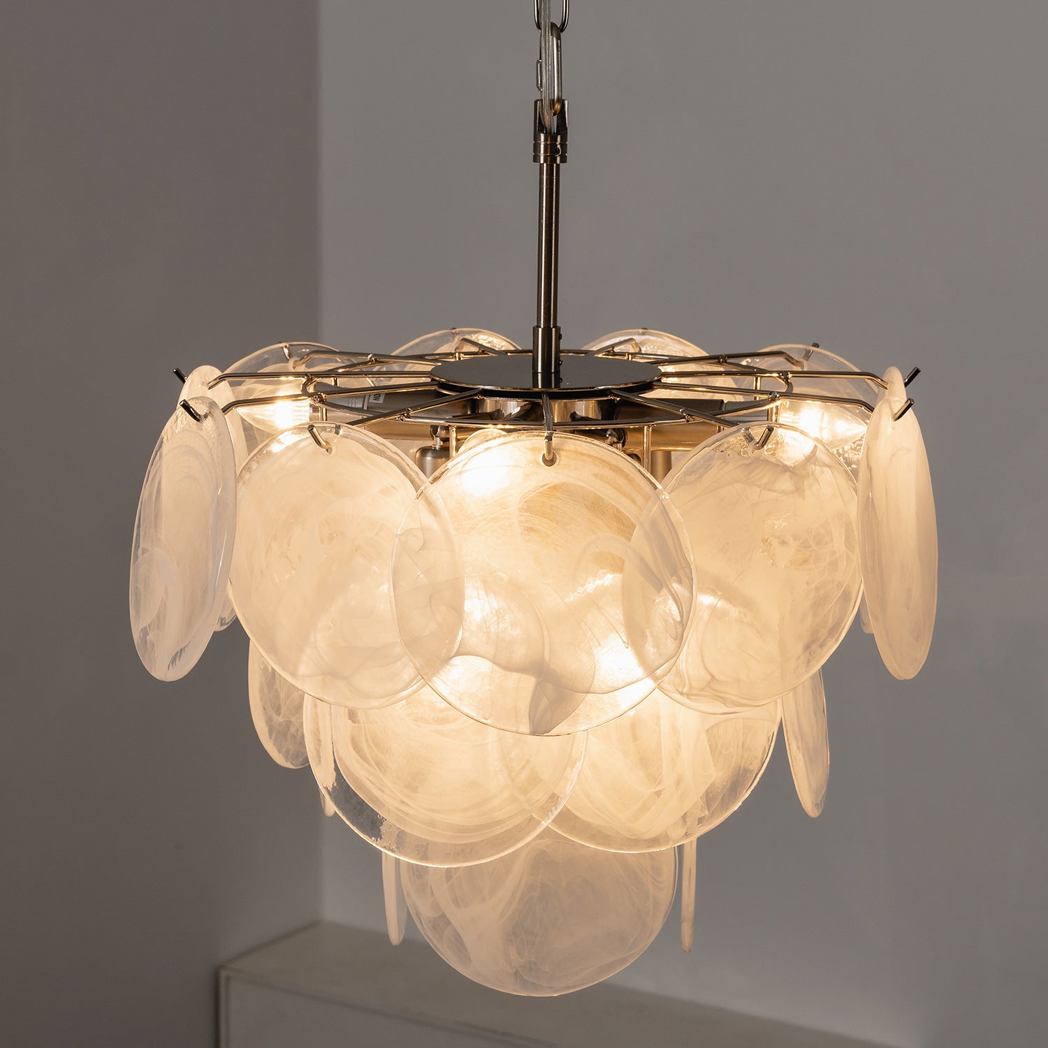 Cressida Glass Disk Chandelier