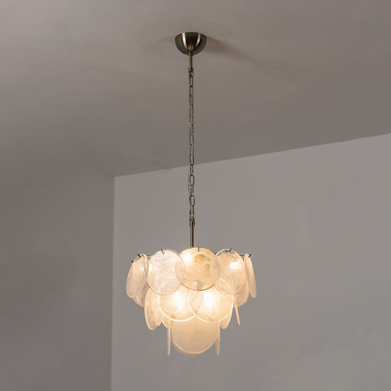 Cressida Glass Disk Chandelier
