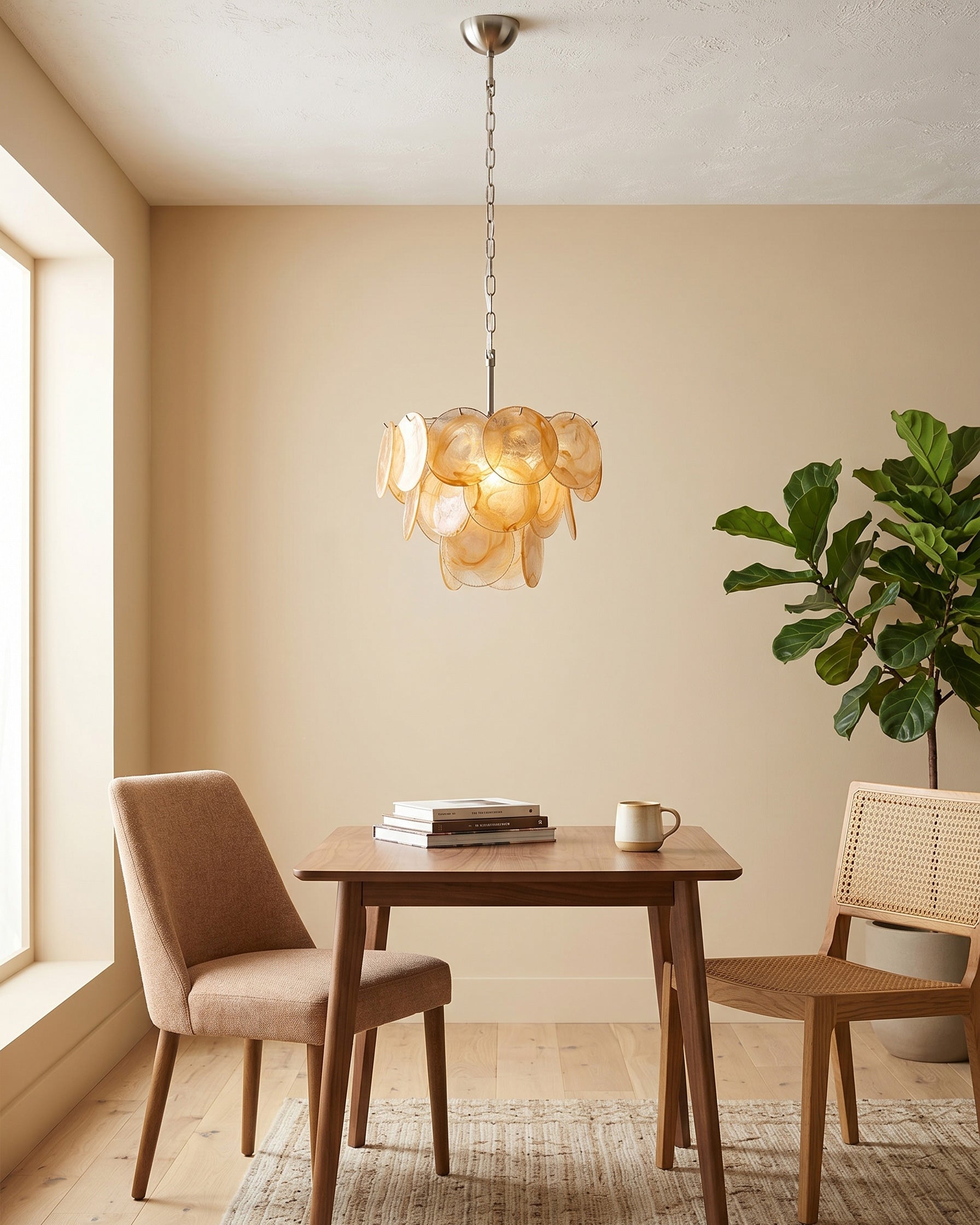 Cressida Glass Disk Chandelier