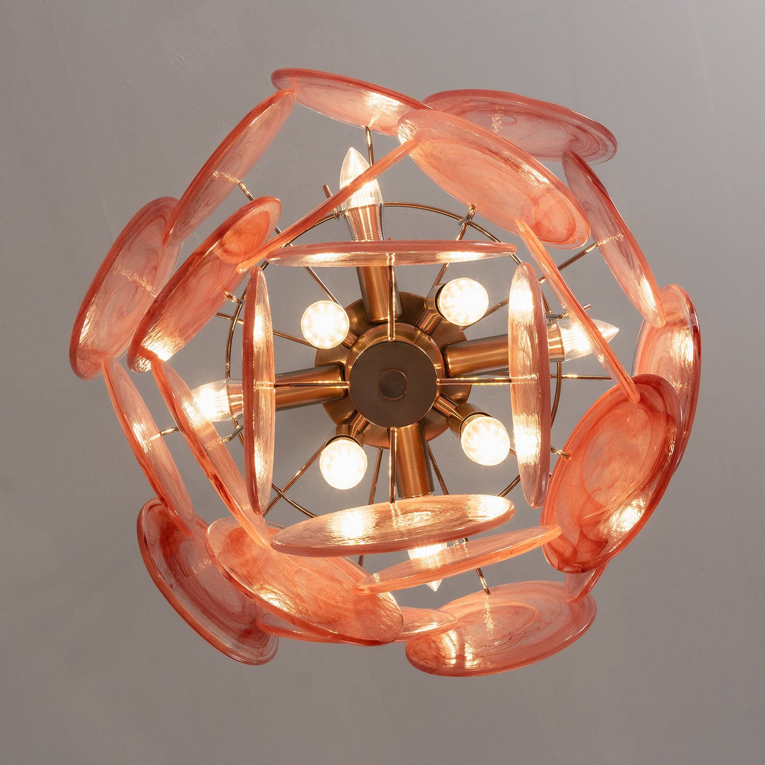 Cressida Glass Disk Chandelier