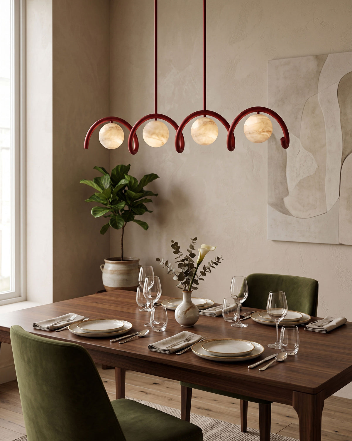 Crispin Wave Globe Chandelier