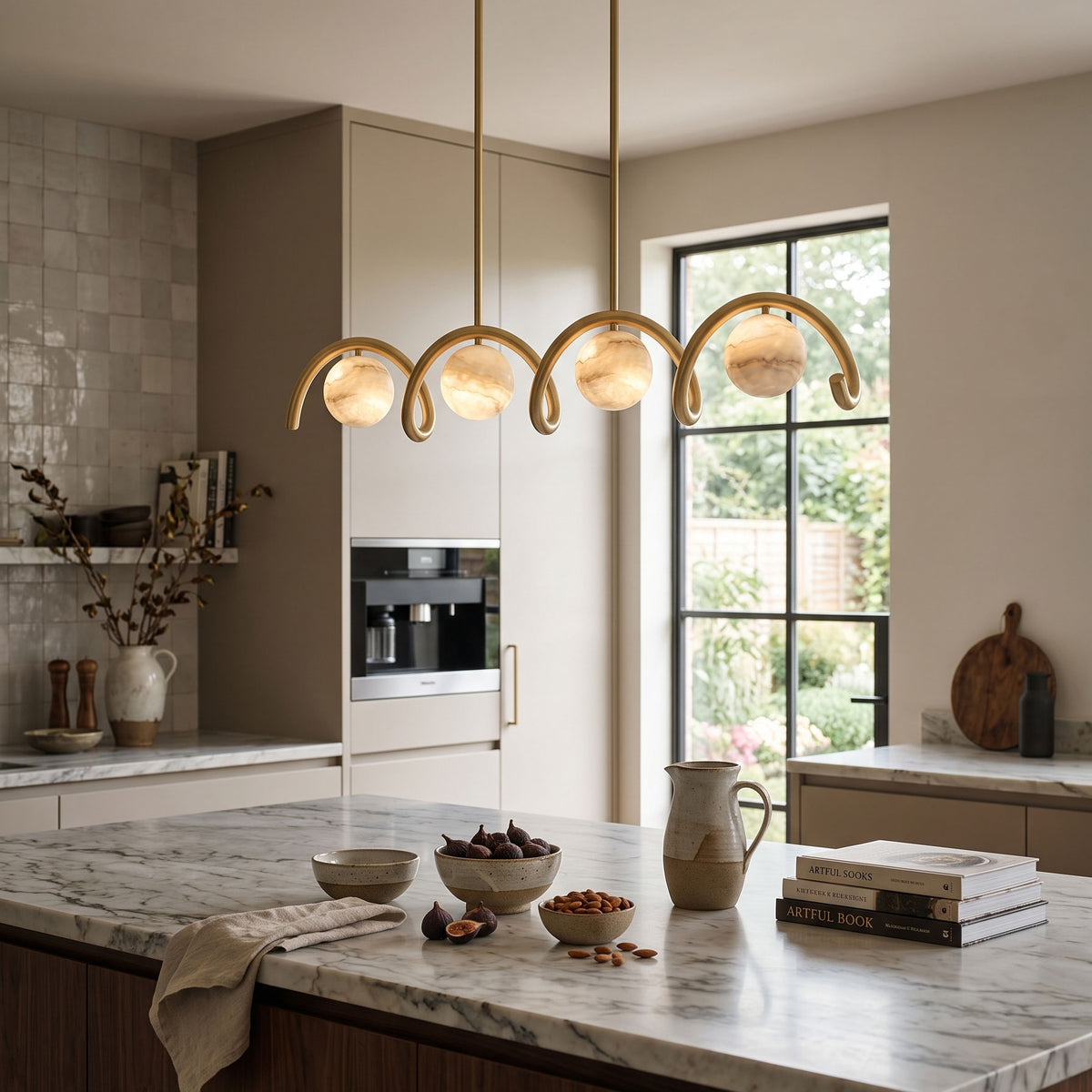 Crispin Wave Globe Chandelier
