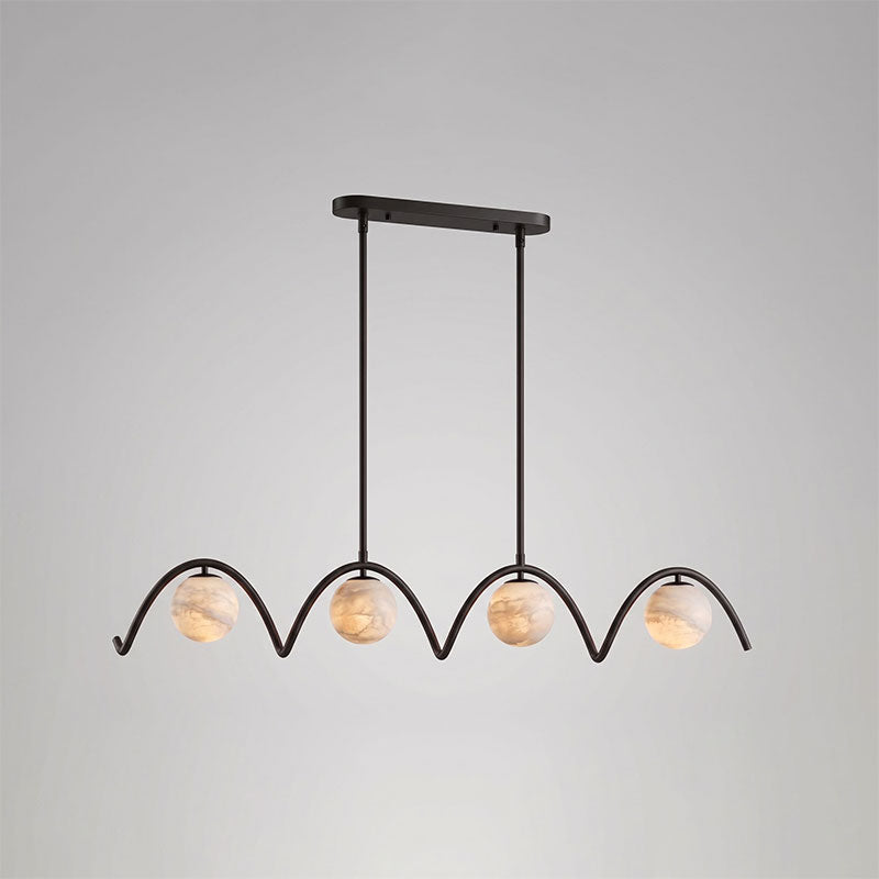 Crispin Wave Globe Chandelier