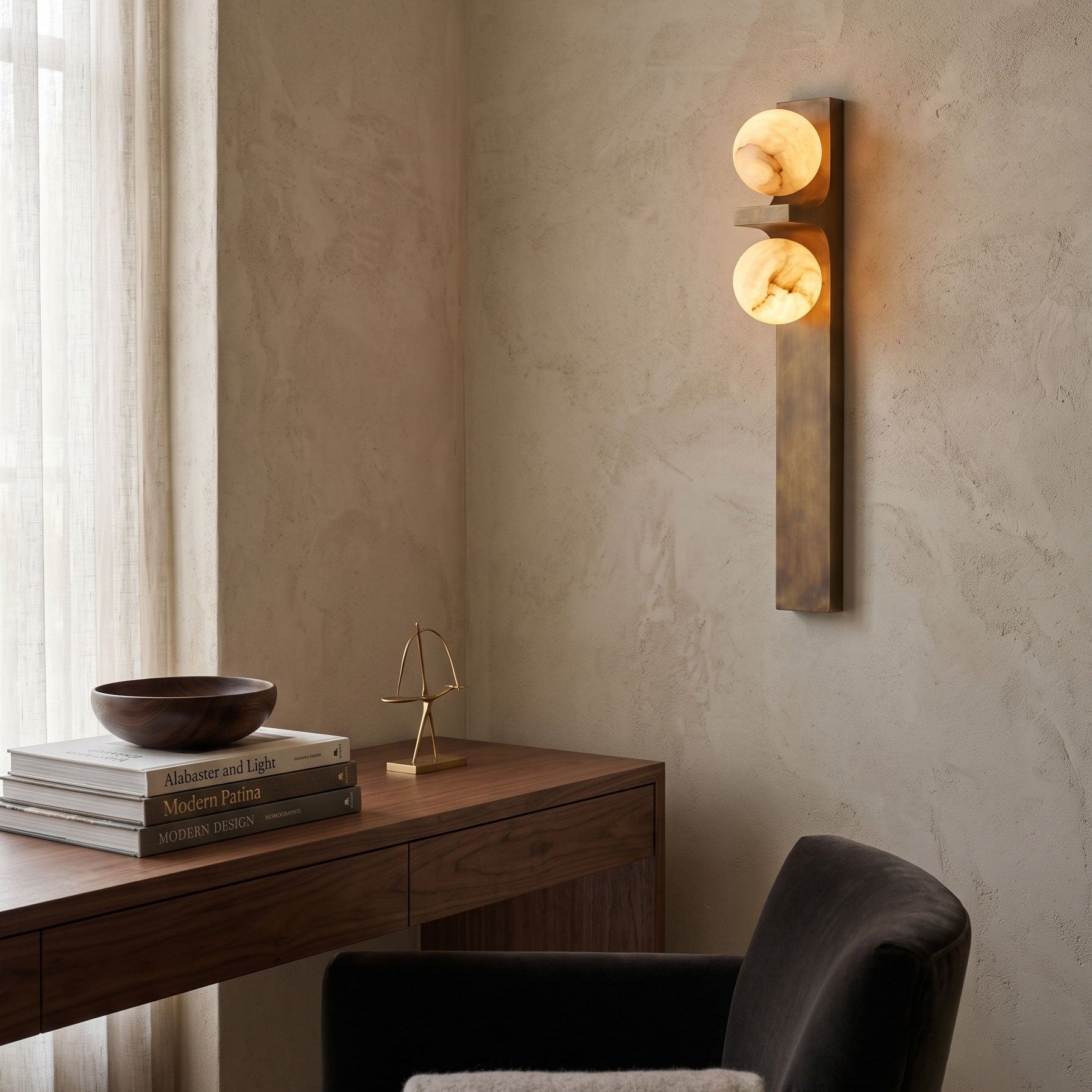 Darian Dual Globe Wall Sconce