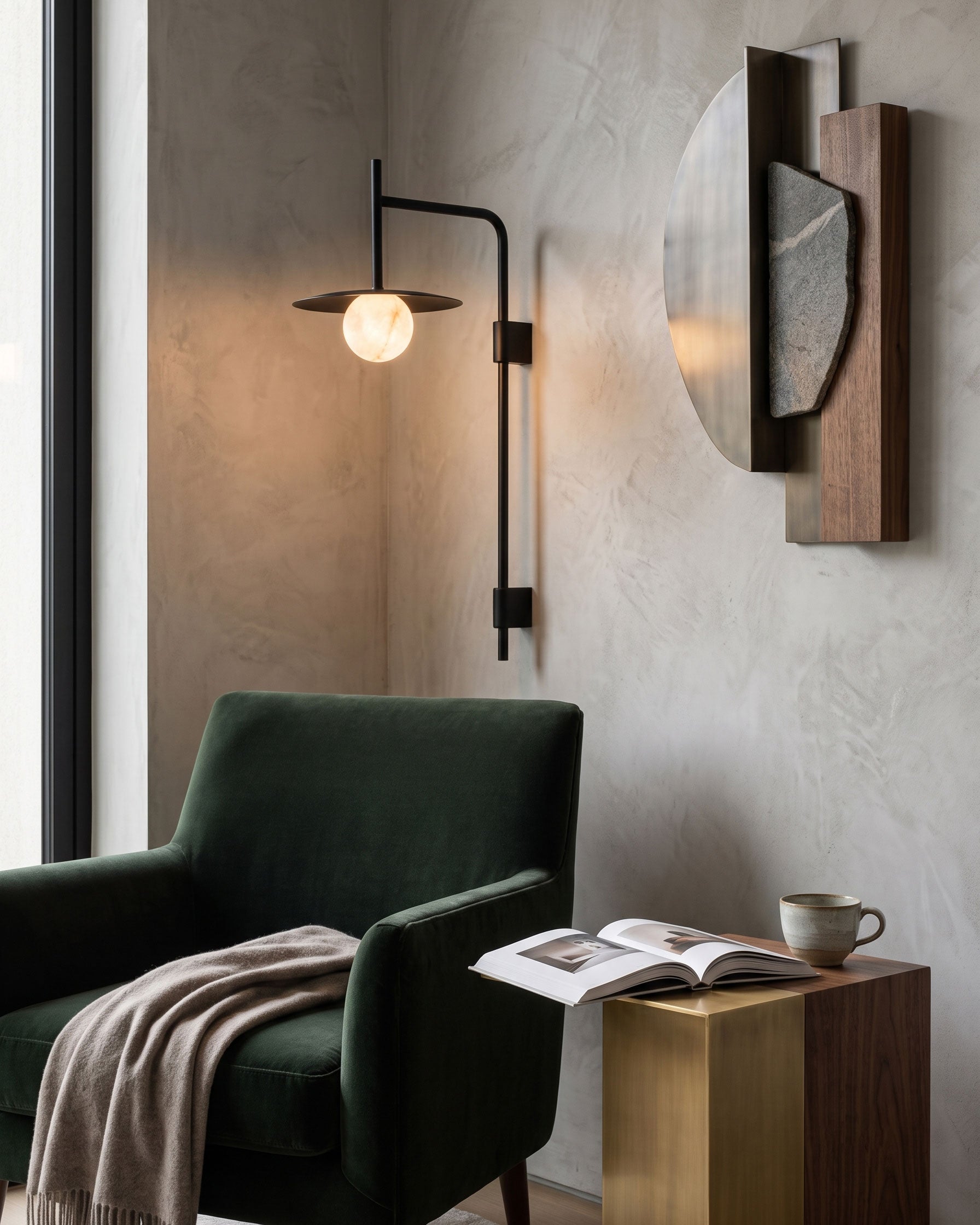 Darius Alabaster Wall Sconce